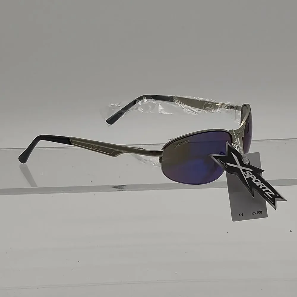446 xsportz silver sunglasses with
